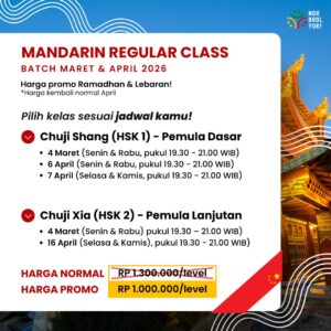 Kelas Reguler Bahasa Mandarin