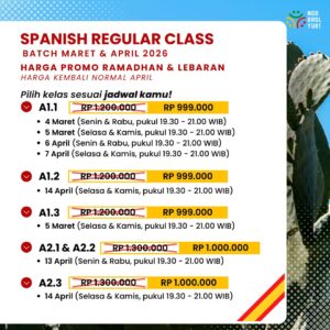 Kelas Reguler Bahasa Spanyol